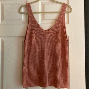 Madewell Sweater Tank - Dusty Rose